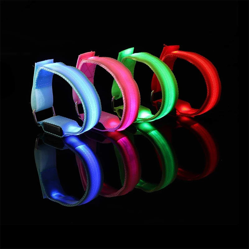 4 pcs LED Lighting Horse Leg Safety Straps for Night Riding