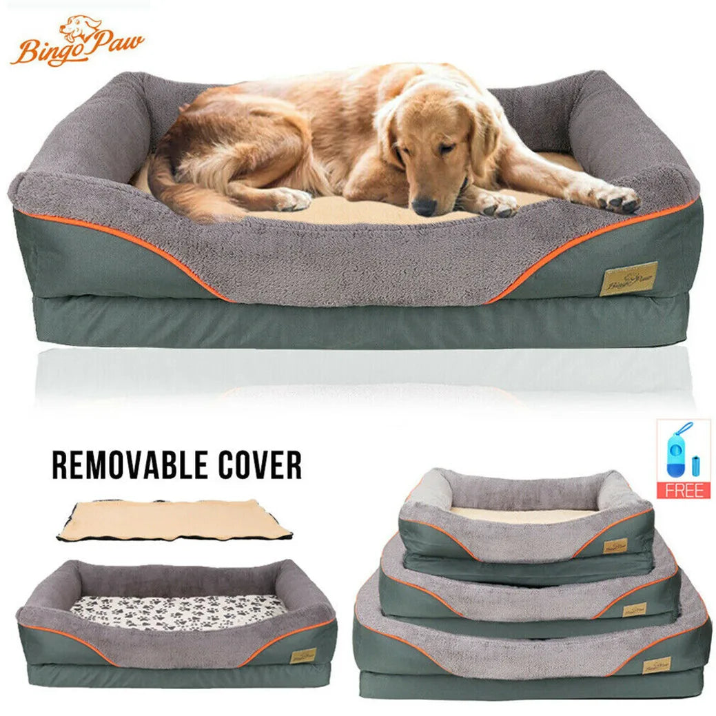 Heavy Duty Waterproof  Large Soft Orthopedic Dog Bed