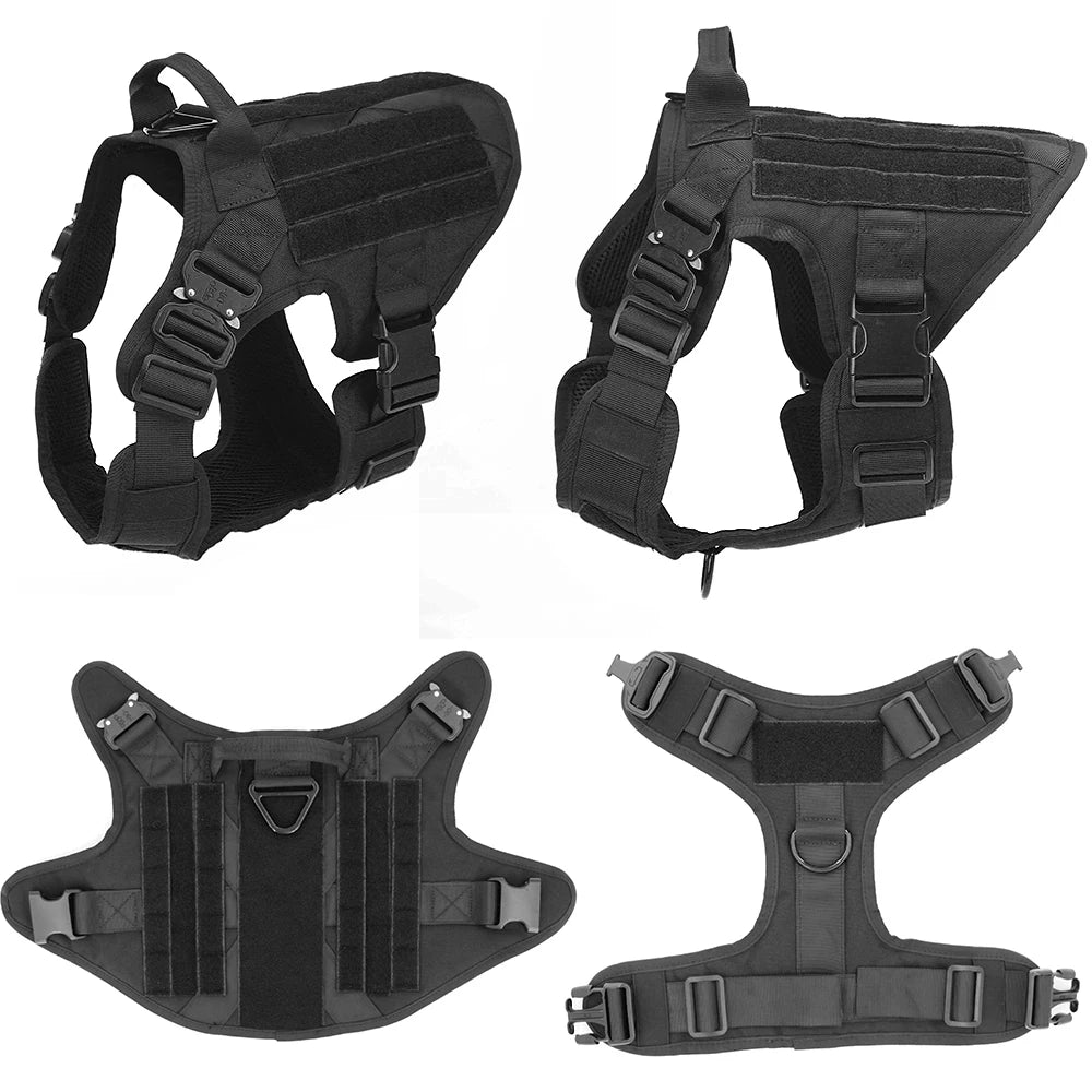 Tactical Dog Harness K9 Malinois Training Vest with Leash