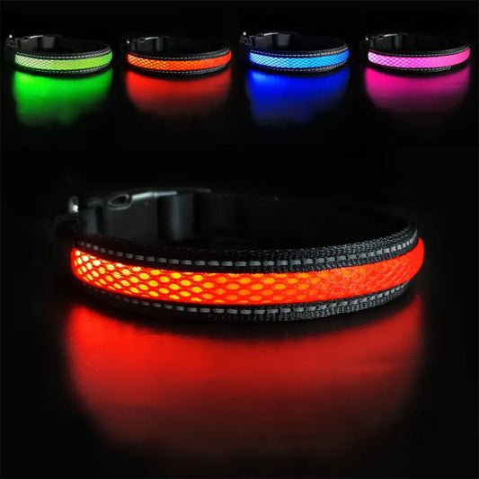 LED Safety Waterproof Dog Collar