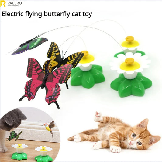 Rotating Electric Flying Butterfly Cat Toy