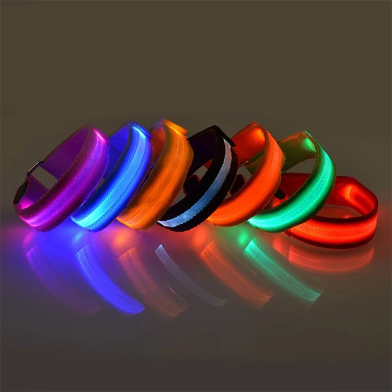 4pcs Equestrian LED Luminous Horse Leg Straps for Night Riding