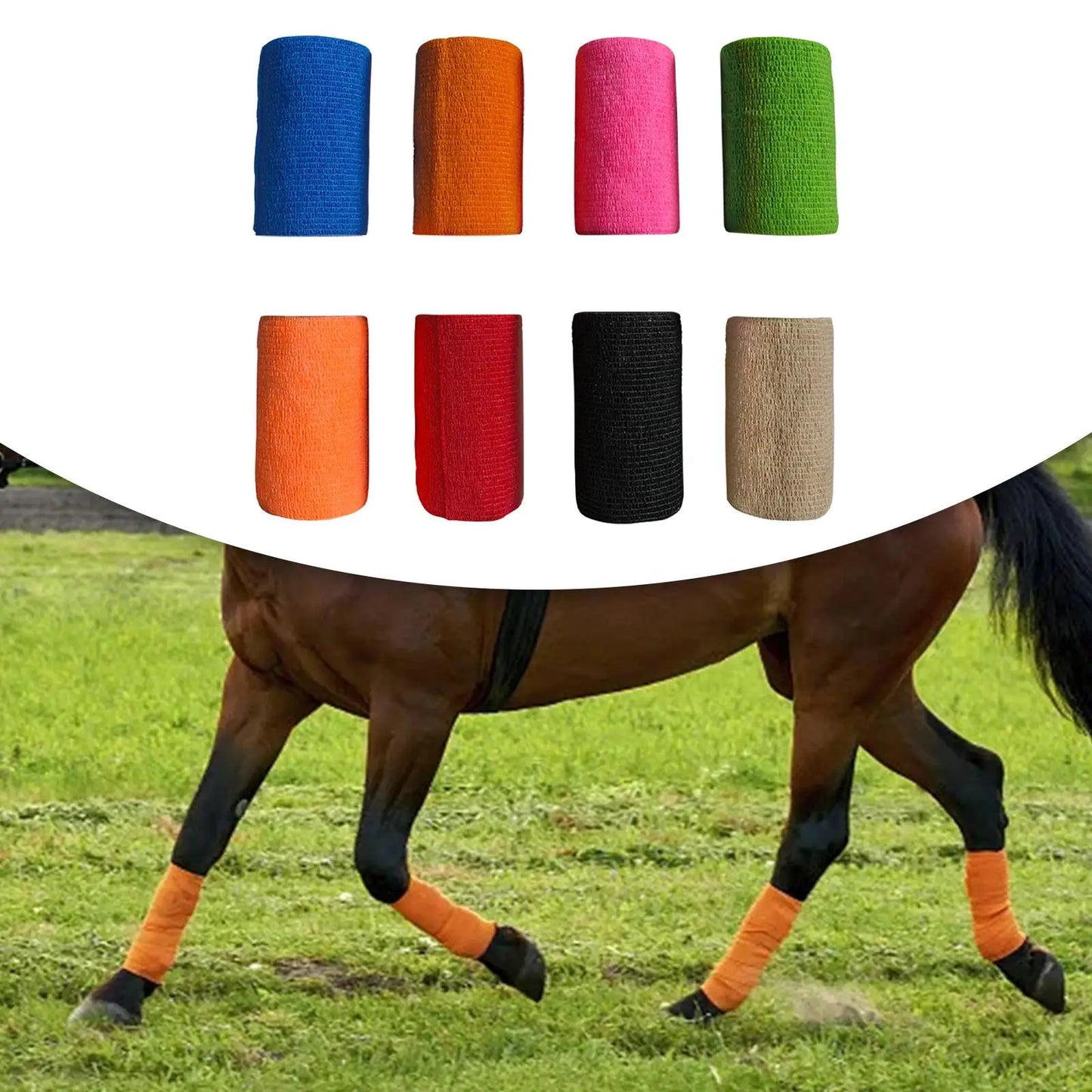 Breathable Vet Wrap for Horses 4 inch Wide  Self Adherent