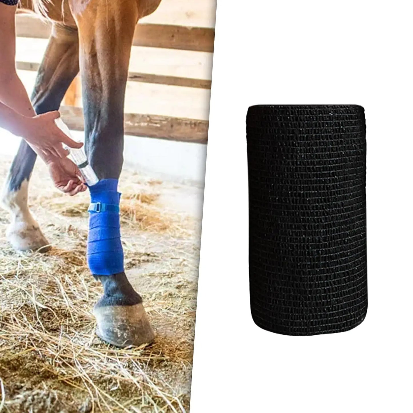 Breathable Vet Wrap for Horses 4 inch Wide  Self Adherent