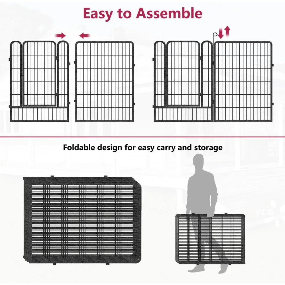 Outdoor Dog Playpen for Large Dogs,