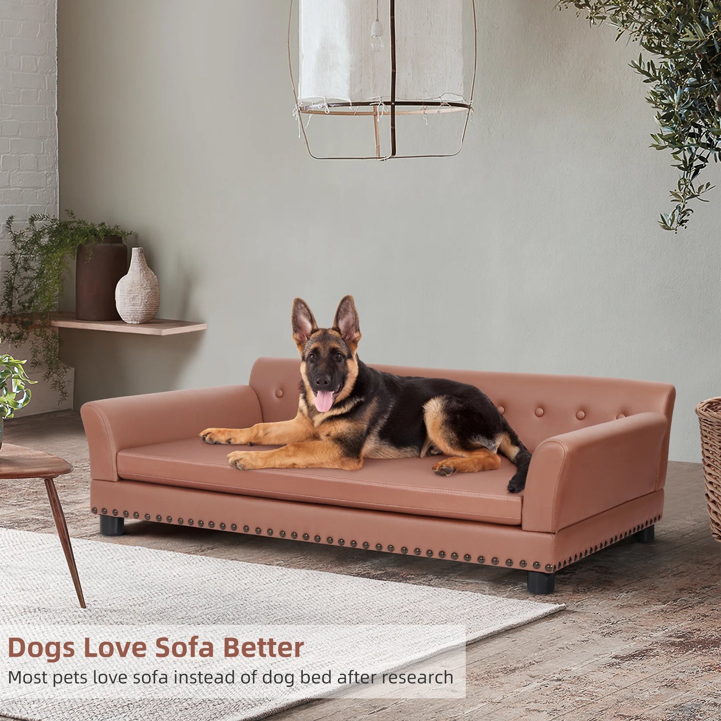 Dog Waterproof Sofa Bed With Removable Cushion