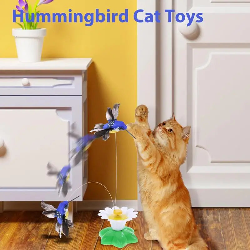 Cat Toy Simulation Rotating Electric Hummingbird