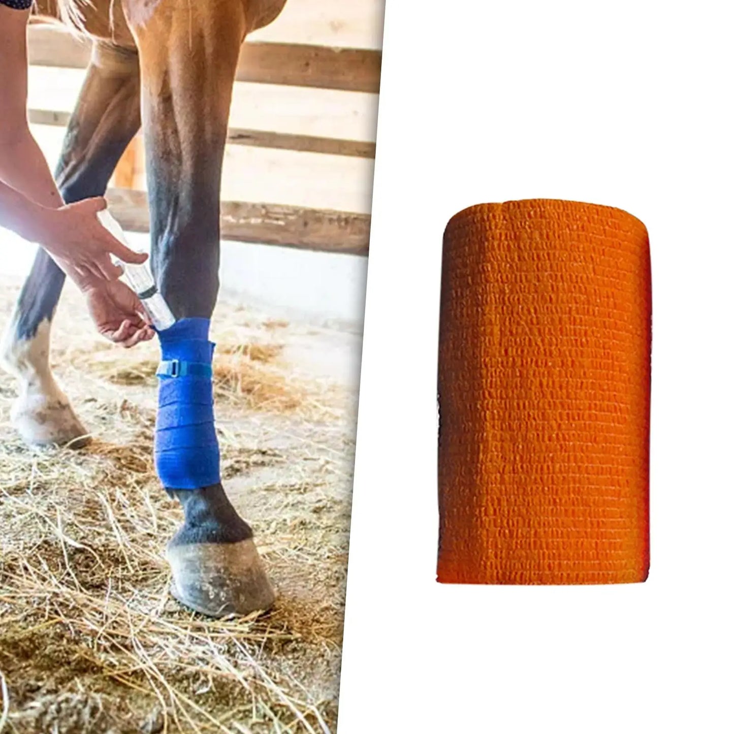 Breathable Vet Wrap for Horses 4 inch Wide  Self Adherent