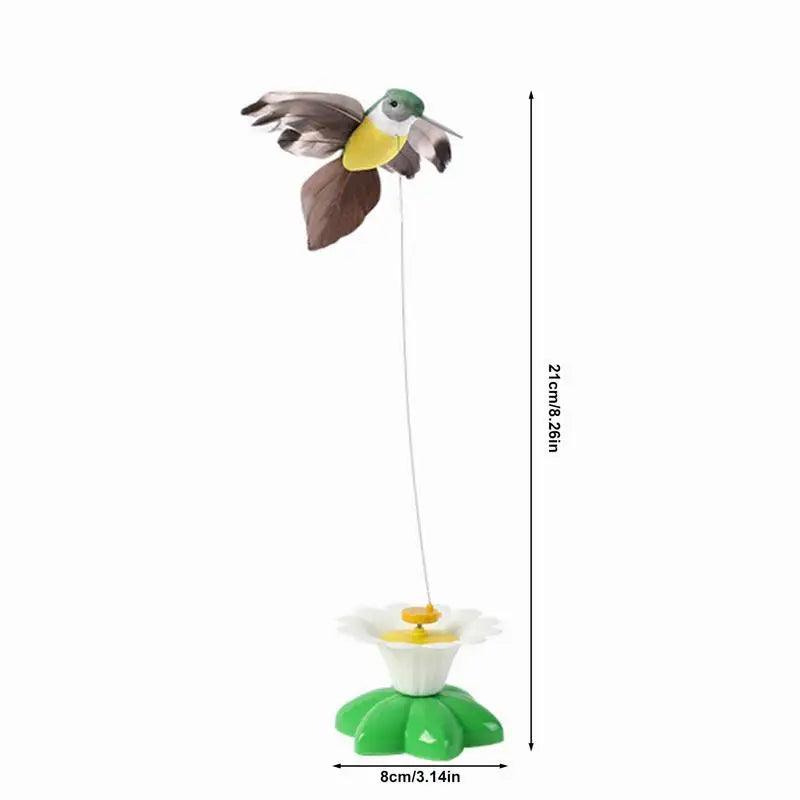 Cat Teaser Toy Rotating Electric Flying Butterfly Hummingbird Shape Cat Toy