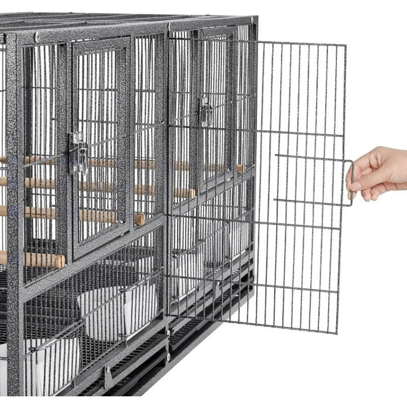 Stackable Bird Cage Divided Breeding Bird Cage