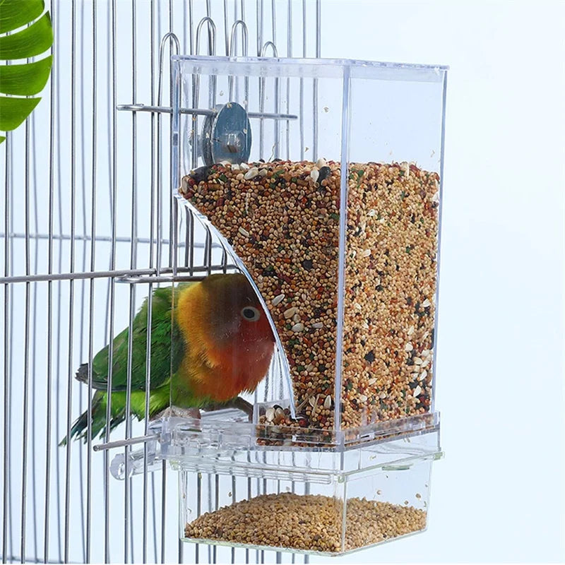 Bird Feeder Automatic Food Container Cage Accessories