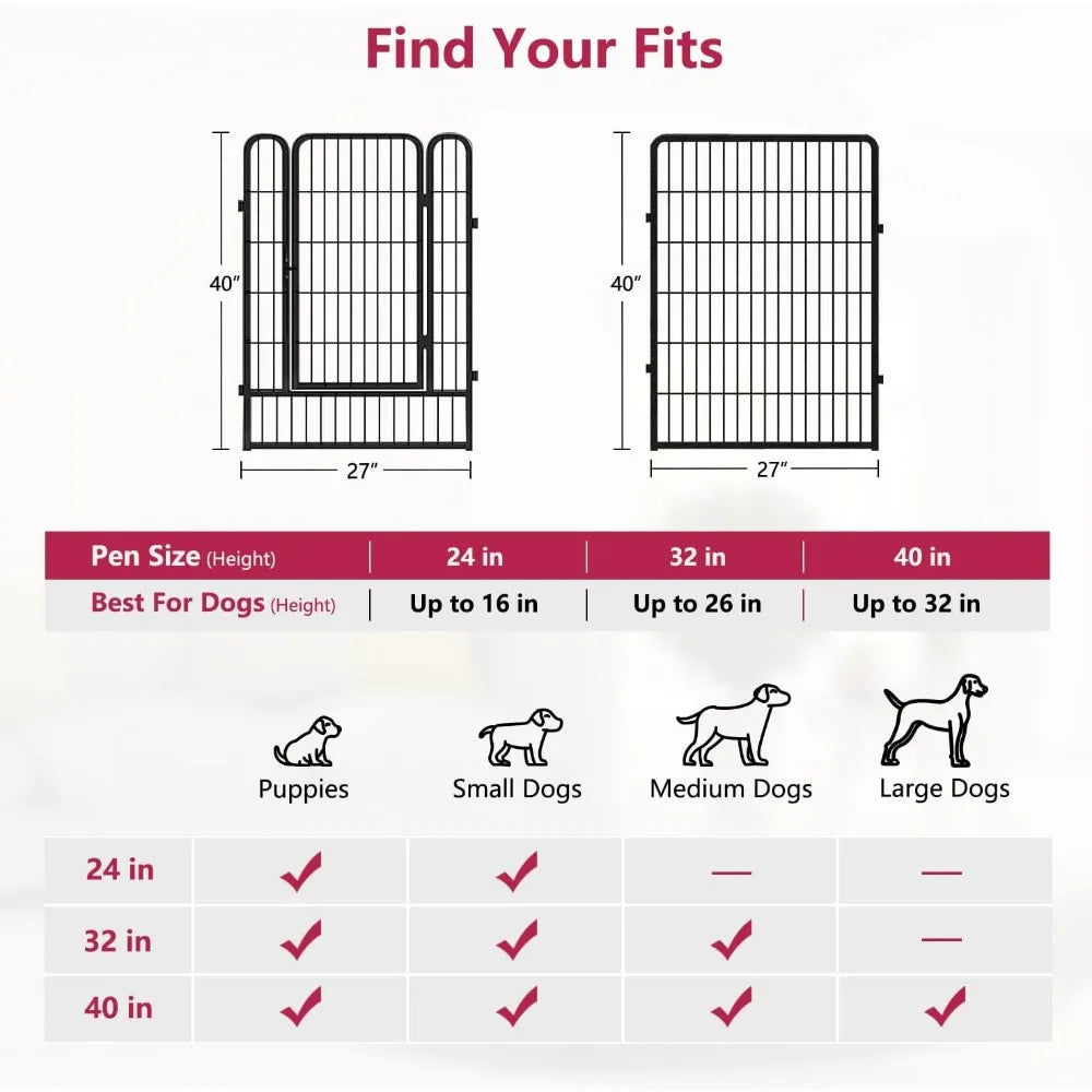 Outdoor Dog Playpen for Large Dogs,