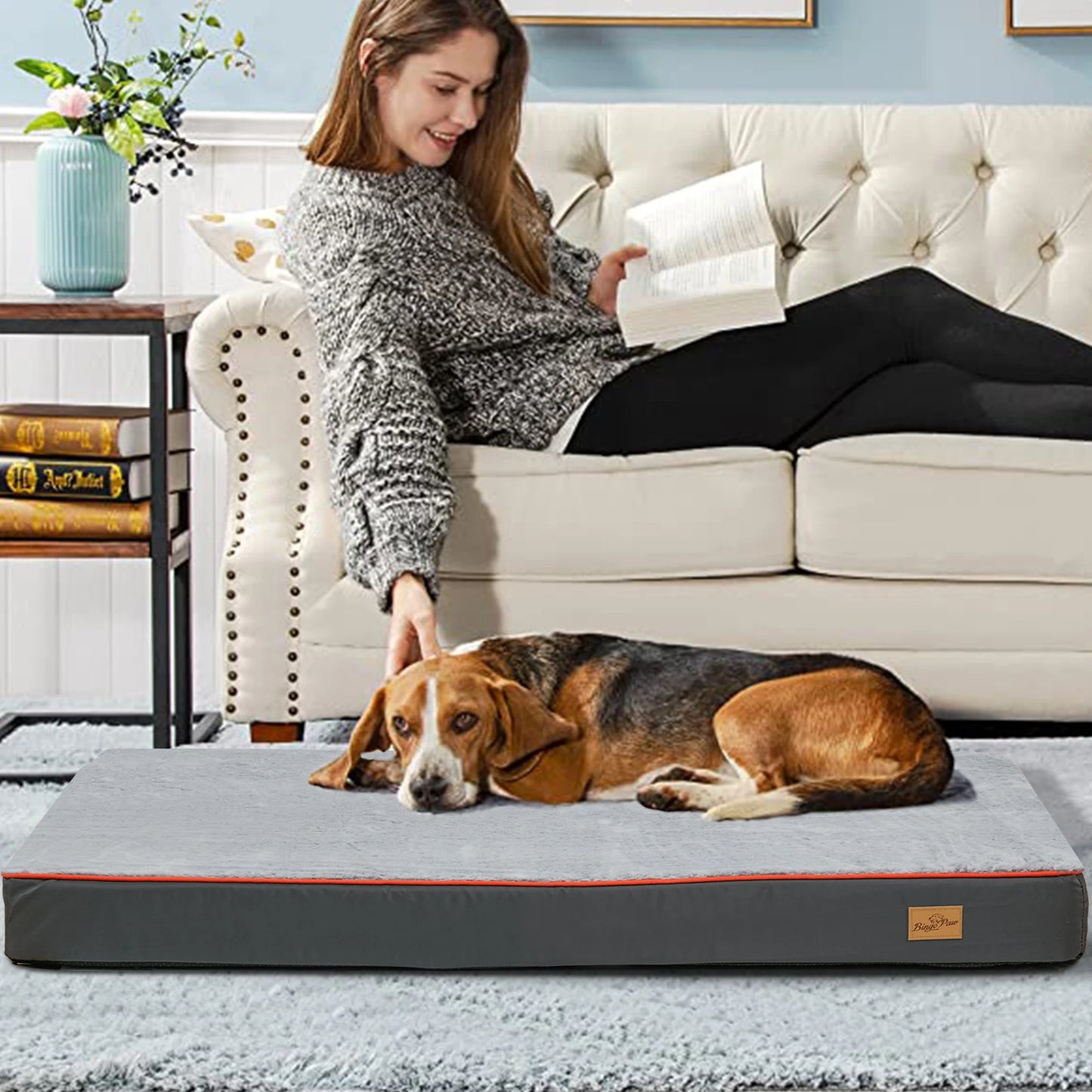 Large Waterproof Orthopedic washable Dog Bed