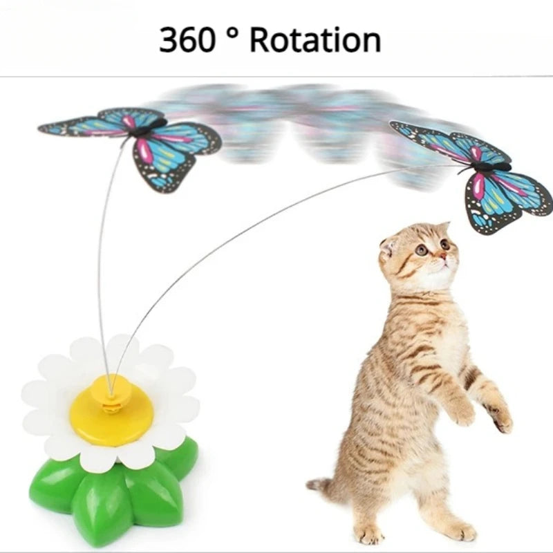 Rotating Electric Flying Butterfly Cat Toy