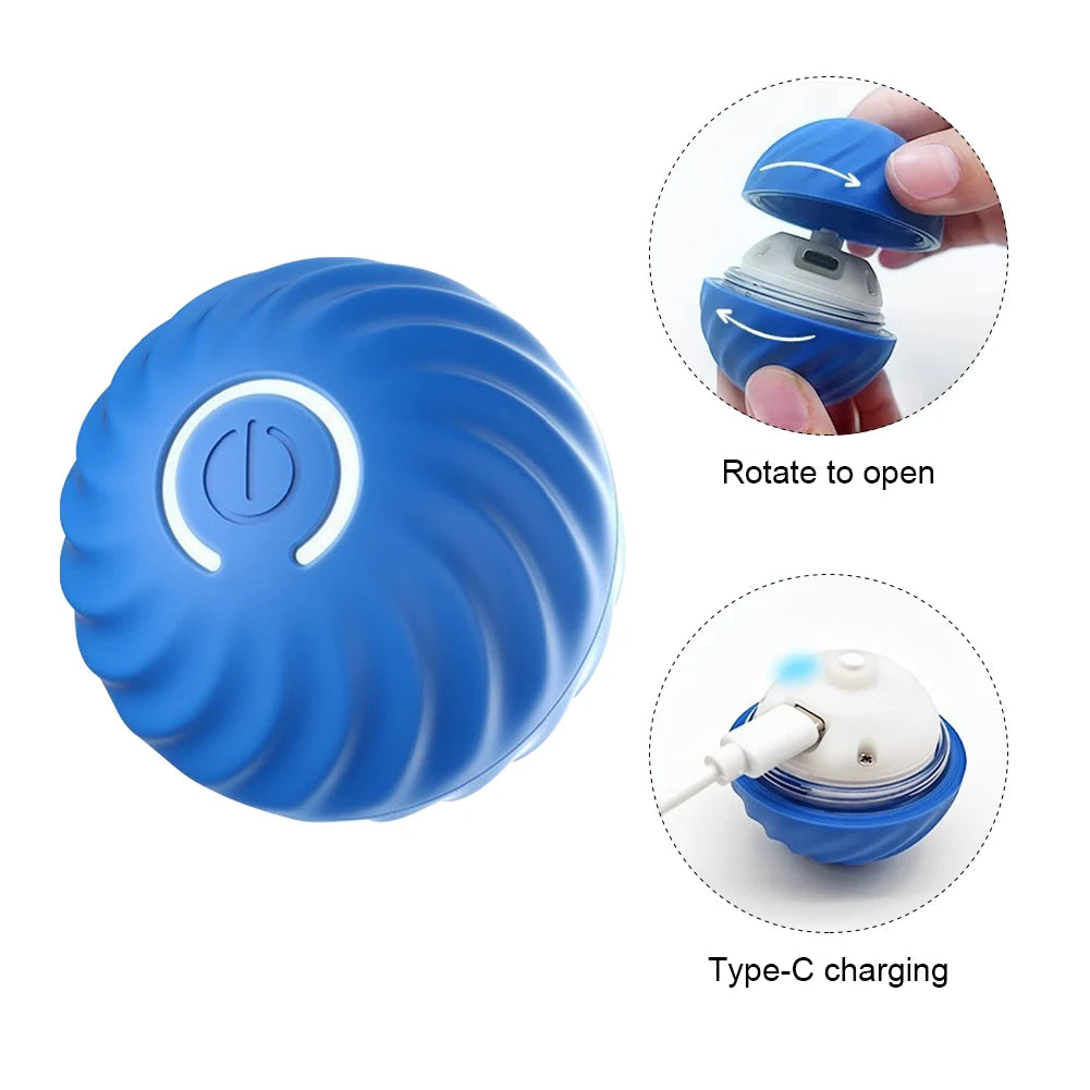 Interactive Automatic Moving Dog Balls with Rubber Shell