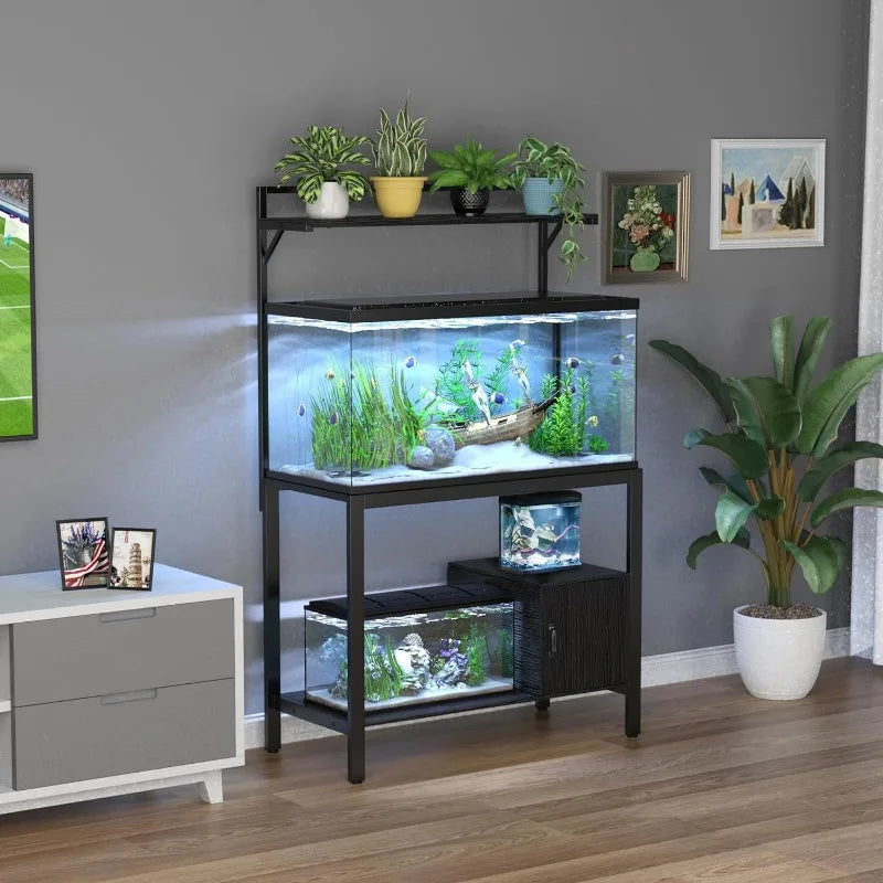 40-50 Gallon Fish Tank Stand with Plant Shelf