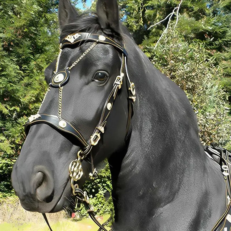 Adjustable  Comfortable Unfettered Riding Horse Bridle With Reins