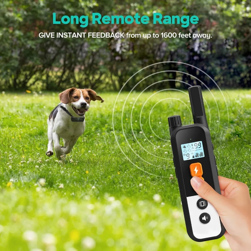 Dog Shock Collar, Training with Remote, 1600FT, 3 Training Modes, Rechargeable Waterproof