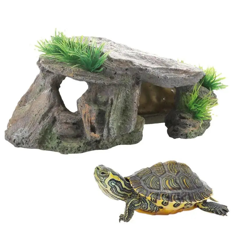 Aquarium Reptile Cave Platform Decoration Rock