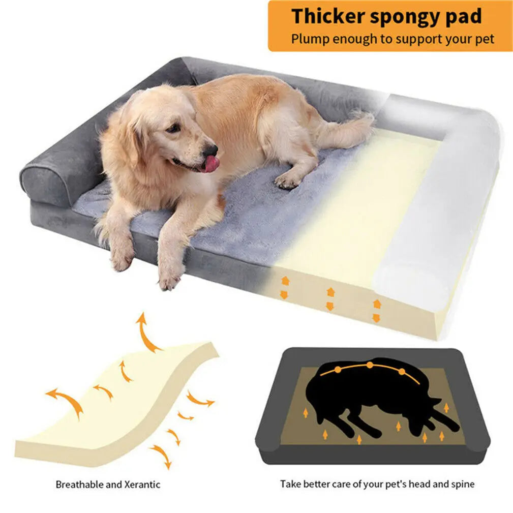 Extra Large Orthopedic Washable Dog Bed