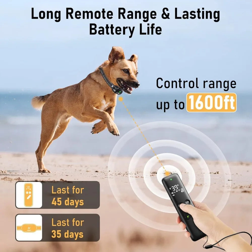 Dog Shock Collar with Remote,  Rechargeable And Waterproof